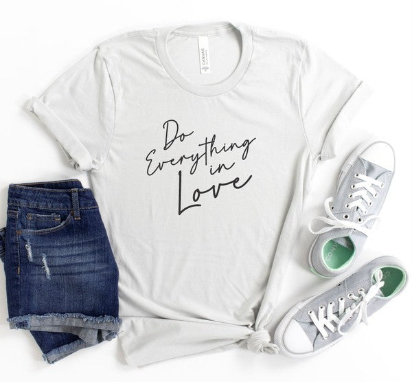 Do Everything in Love Crew Neck Softstyle Tee