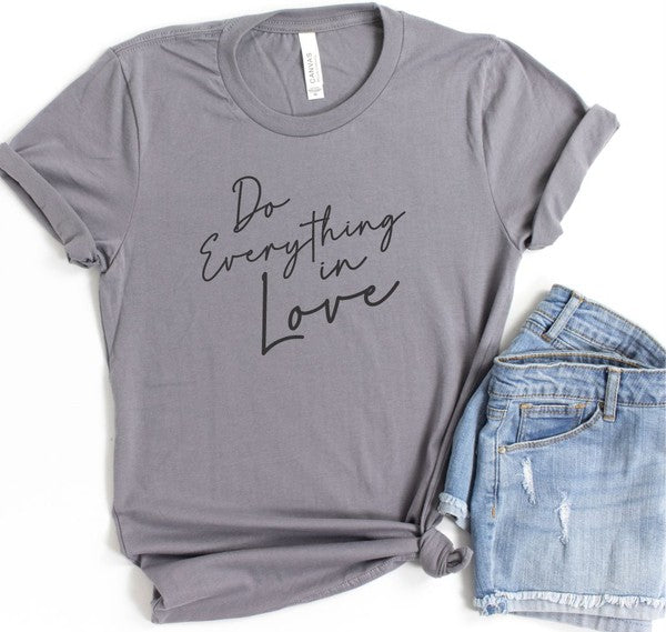 Do Everything in Love Crew Neck Softstyle Tee