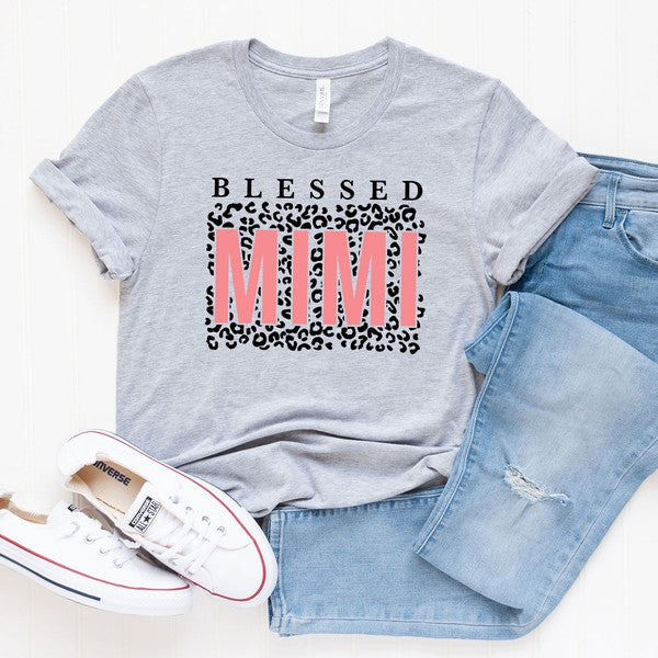 Blessed Mimi Leopard Short Sleeve Graphic Tee