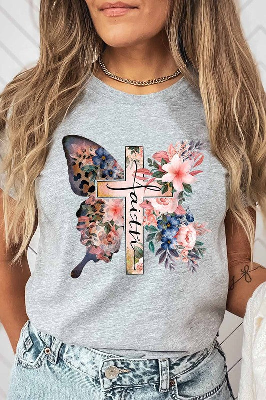 Faith Butterfly Graphic Tee
