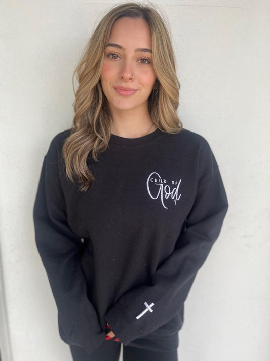 Child of God Embroidered Sweatshirt Plus Size