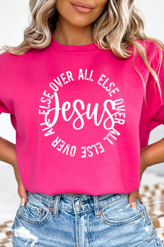 Love Like Jesus Floral Graphic Sweatshirt
