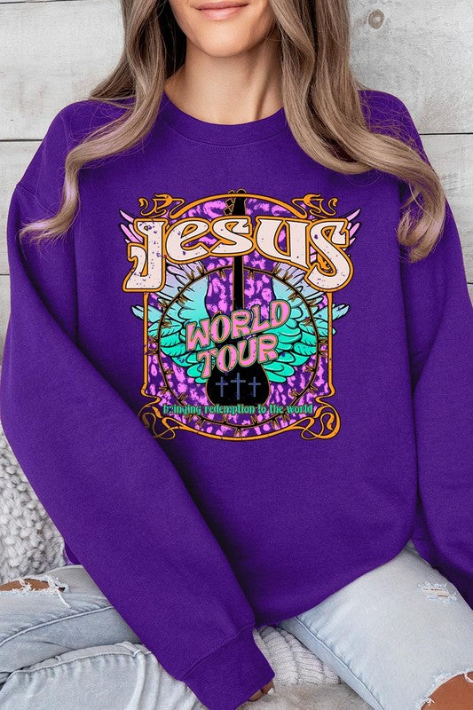 Jesus World Tour Graphic Fleece Sweatshirts