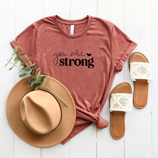 You Are Strong Short Sleeve Graphic Tee