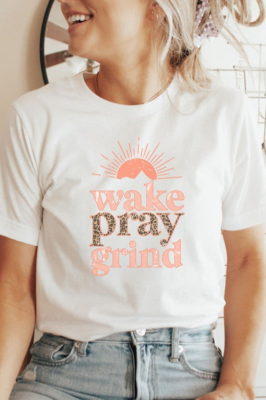 Wake Pray Grind Graphic Tee