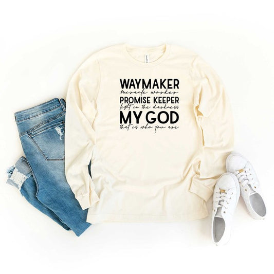 Waymaker Miracle Worker Long Sleeve Graphic Tee